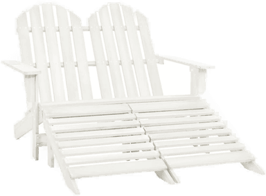 Vidaxl Adirondack hagestol hvit