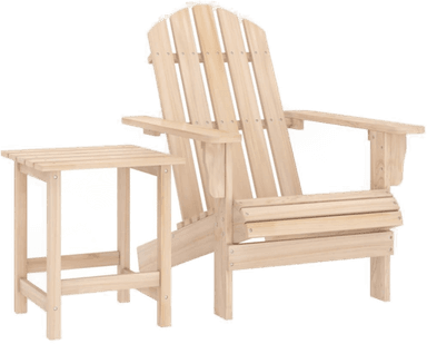 Vidaxl Adirondack hagestol med bord