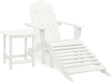 Vidaxl Adirondack hagestol hvit