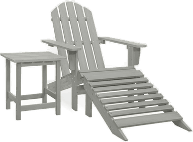 Vidaxl Adirondack hagestol grå