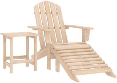 Vidaxl Adirondack hagestol med bord