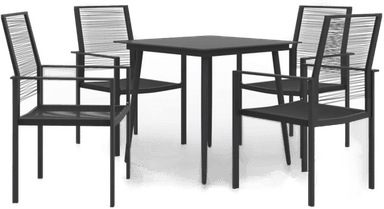 Vidaxl Hagespisestue 5 deler