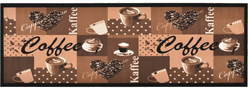 Vidaxl Vaskbart kjøkkenteppe Coffee 45x150 cm
