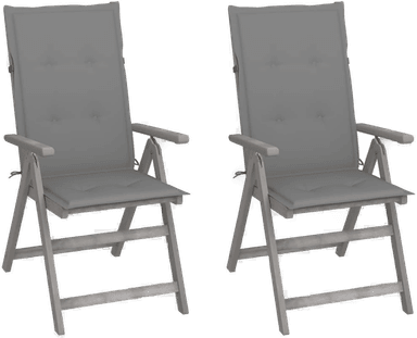 Vidaxl Hagestoler 2 stk med puter