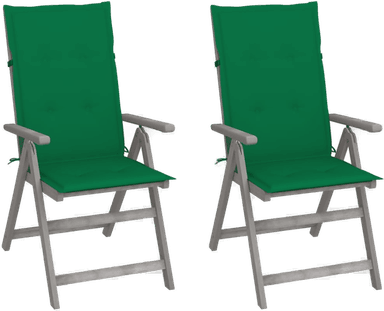 Vidaxl Hagestoler 2 stk med puter