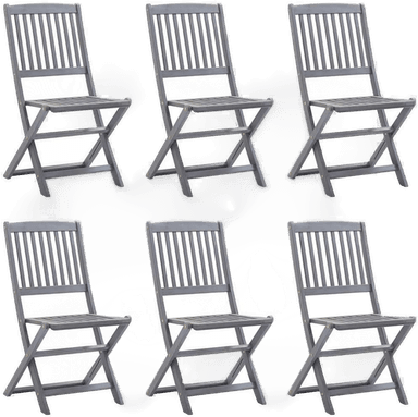 Vidaxl Klappstoler 6 stk akasie
