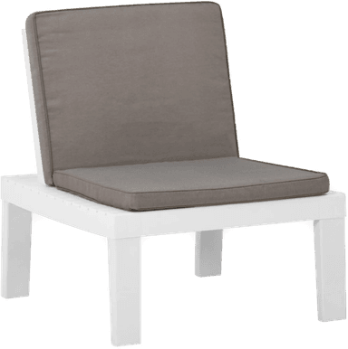 Vidaxl Hagelenestol med pute hvit