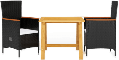 Vidaxl Utendørs spisestue 3 deler