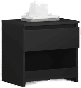 Vidaxl Nattbord svart 40x30 cm