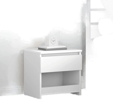 Vidaxl Nattbord 2 stk høyglans hvit