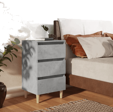 Vidaxl Nattbord betonggrå 40x35x69 cm