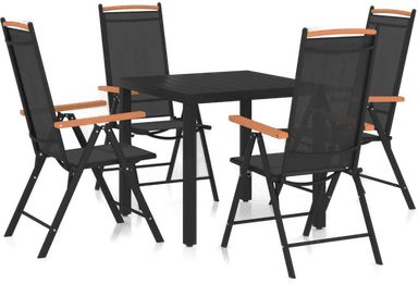 Vidaxl Utendørs spisestue 5 deler