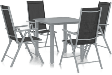 Vidaxl Utendørs spisestue 5 deler