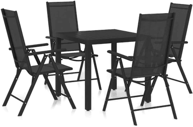 Vidaxl Utendørs spisestue 5 deler