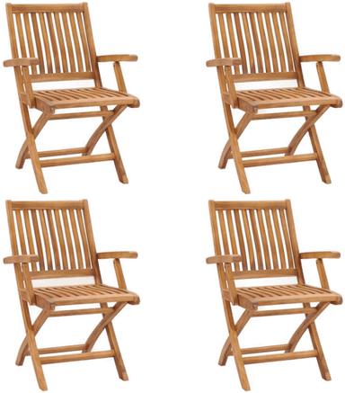 Vidaxl Sammenleggbare hagestoler 4 stk