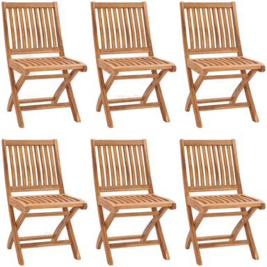 Vidaxl Sammenleggbare hagestoler 6 stk