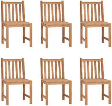Vidaxl Hagestoler 6 stk teak