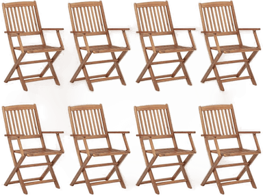 Vidaxl Klappstoler 8 stk