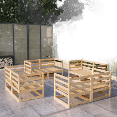 Vidaxl Hagesofagruppe 8 deler