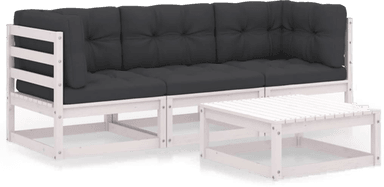 Vidaxl Hagesofagruppe 4 deler