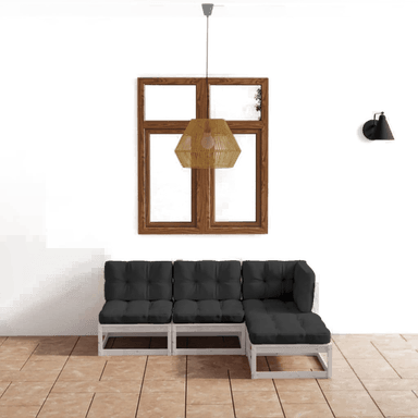 Vidaxl Hagesofagruppe 4 deler