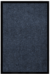 Vidaxl Dørmatte stripet blå 80x120 cm