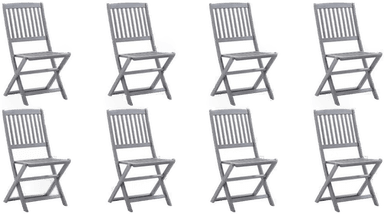 Vidaxl Klappstoler 8 stk akasie