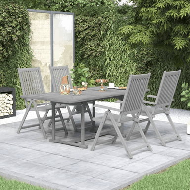 Vidaxl Utendørs spisestue 5 deler
