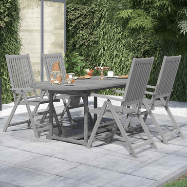 Vidaxl Utendørs spisestue 5 deler