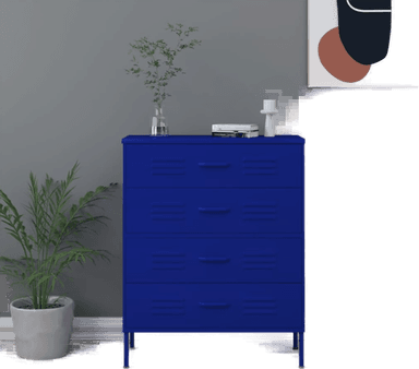 Vidaxl Kommode marineblå 80x35 cm