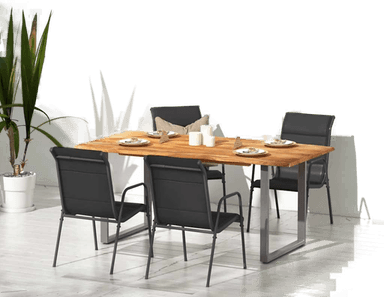 Vidaxl Hagestoler 4 stk svart