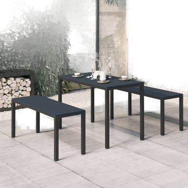 Vidaxl Utendørs spisestue 3 deler