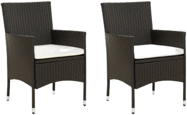 Vidaxl Hagestoler med puter 2 stk