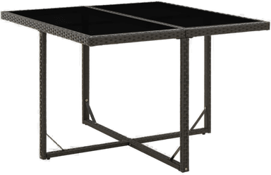 Vidaxl Hagebord svart 109x107 cm