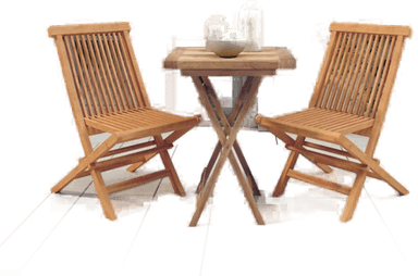 Vidaxl Hagespisestuesett 3 deler