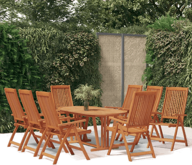 Vidaxl Klappstoler 8 stk eukalyptus