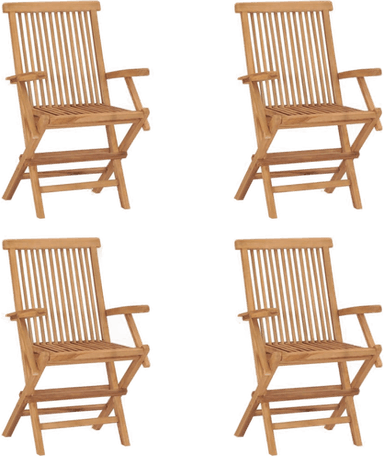 Vidaxl Sammenleggbare hagestoler 4 stk