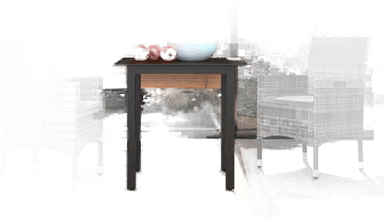 Vidaxl Hagespisegruppe 3 deler grå