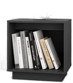 Vidaxl Nattbord grå 40x30x40