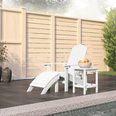 Vidaxl Adirondack hagestol med fotstøtte