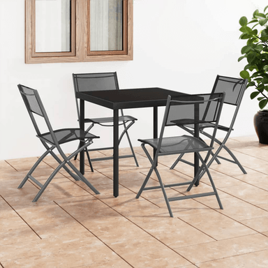 Vidaxl Sammenleggbare utestoler 4 stk