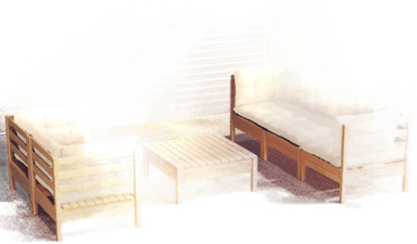 Vidaxl Hagesofagruppe 6 deler