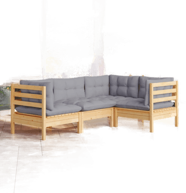 Vidaxl Hagesofagruppe 4 deler