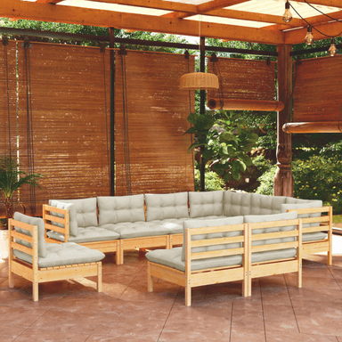 Vidaxl Hagesofagruppe 9 deler