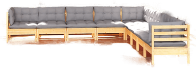 Vidaxl Hagesofagruppe 9 deler