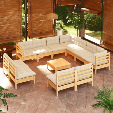 Vidaxl Hagesofagruppe 12 deler