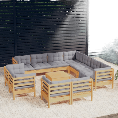 Vidaxl Hagesofagruppe 12 deler