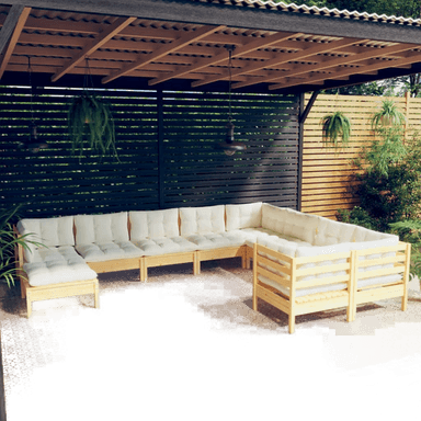 Vidaxl Hagesofagruppe 10 deler