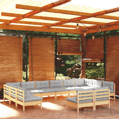 Vidaxl Hagesofagruppe 12 deler