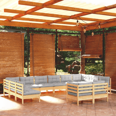 Vidaxl Hagesofagruppe 12 deler